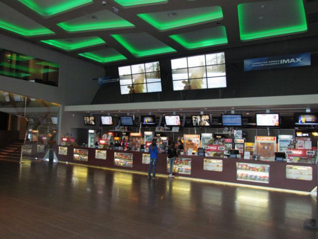 Digital Signage in CineStar Arena IMAX multiplex